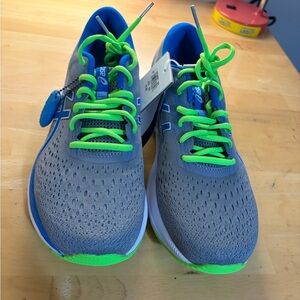 ASICS Men’s Gel Excite Running Sneakers Grey Blue Green size 10.5